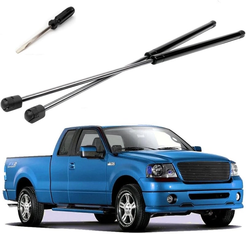 JSTEE Compatible with 1997-2006 Ford Expedition,1995-2004 F-150 Ford F-250,Front Hood Lift Support Struts Prop Rods Shocks SG404016 8195691, with Screwdriver for Install - Image 1